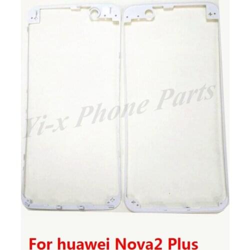 1pcs For Huawei Nova2 Plus Front Housing Chassis Plate LCD Display Bezel Faceplate Frame (No LCD) plastic For Nova 2 Plus