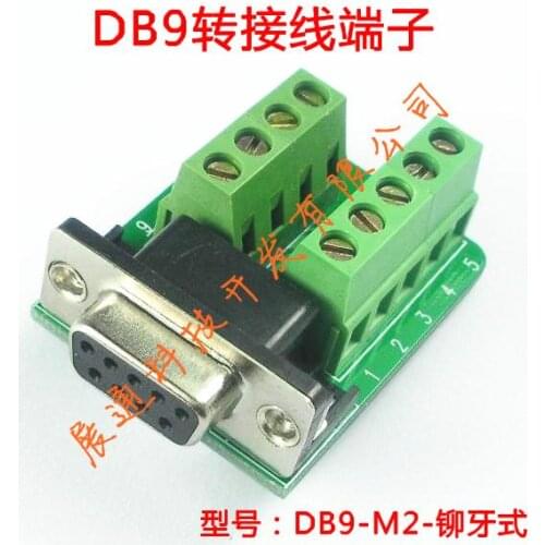 10pcs ADAPTER DB9 D-SUB 9 Pin Port FEMALE Breakout to Terminal Board, High Quality