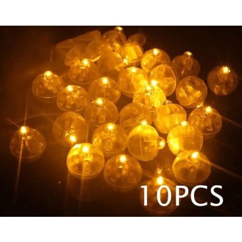 10 Pcs Mini LED Light Ball Lamp For Balloon Lantern Birthday Parties Decoration