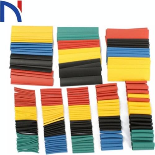164/328pcs Shrinking Heat Shrink Tube Colorful 2:1 Polyolefin Tubing Sleeve Wrap Wire Set Tubing Wrap Sleeve Assorted 8 Size