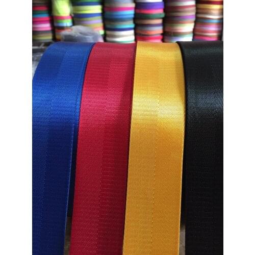 Safety 3M Width 38 mm Color Safety Ribbon Belt Bag Webbing Nylon Ribbon Knapsack Strapping Sewing Bag Belt Accessories