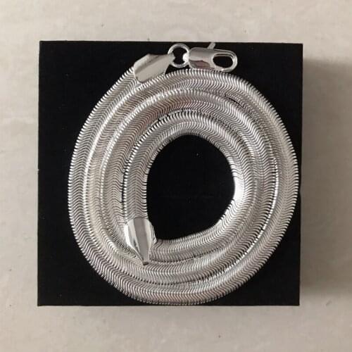 Women Men Snake Chain Necklace 50cm Simple Snake Necklace for Gift Party Fashion Jewelry Accessories