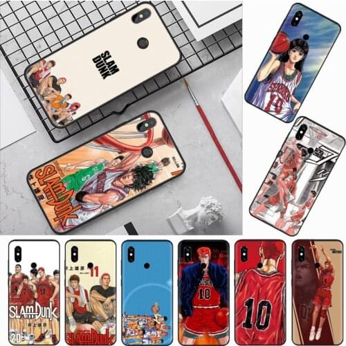 Japan Anime Basketball SLAM DUNK Phone Case For Xiaomi Redmi mi note max 3 5 6 8 9 10 t S SE lite pro Soft Silicone Shell Cover
