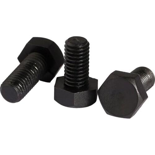 DIN933 Black Plastic PA66 Nylon Outer Hexagon Bolt M8M10M12 GB5783 5PCS
