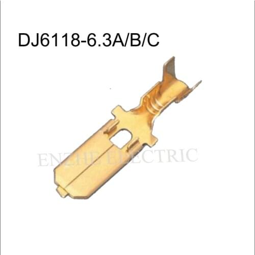 DJ6118-6.3A/B/C auto Harness terminal car male female cable housing Connector automotive plug Copper needle brass