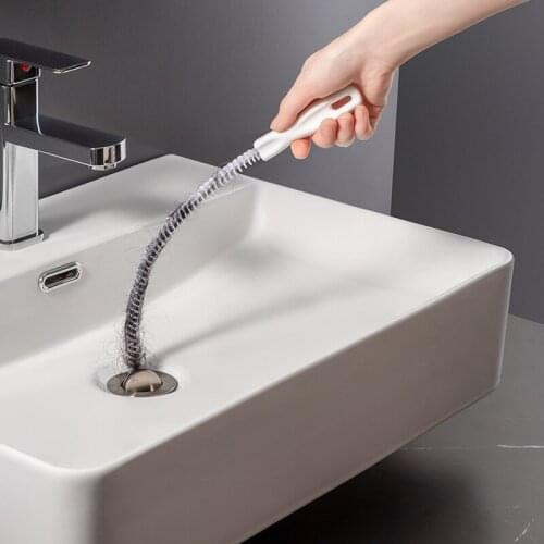Sink Pipe Dredger Water Channel Drain Cleaner Hair Cleaning Hook Sewer Filter Anti Clogging Floor Removal Clogs Tools Bathroom