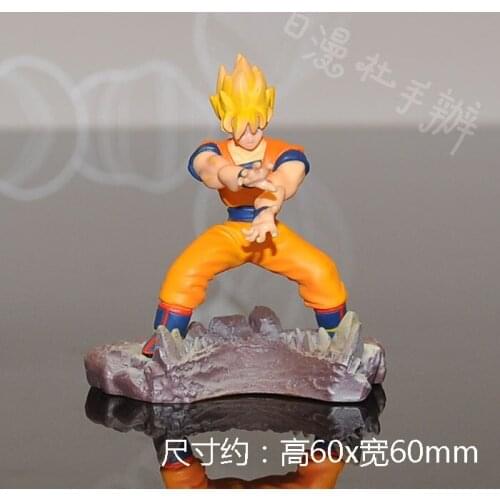 BANDAI Dragon Ball Action Figure Son Goku Hair Work Scene Big Egg Ex Cashapou Rare Model Decoration Toy