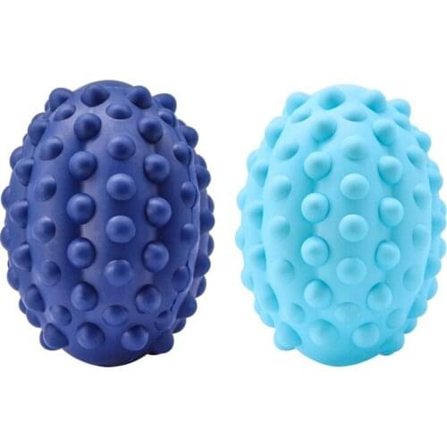 Dog Squeak Toys for Aggressive Chewers Large Breed Rugby Balls Interactive Dog Ball Toy Tough Durable for Medium Dogs