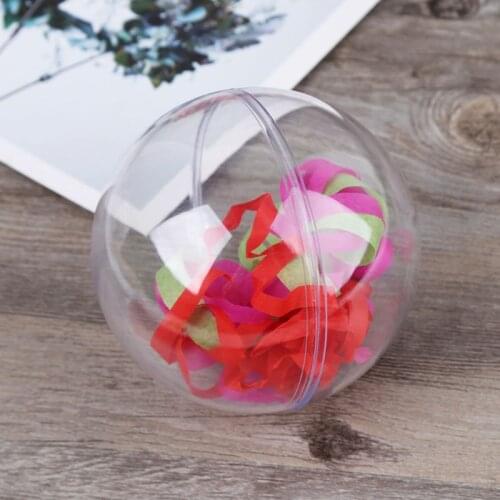 Exquisite Clear Bauble Hanging Hollow Drop Ball Wedding Party Ornaments Dia 8/10/12cm