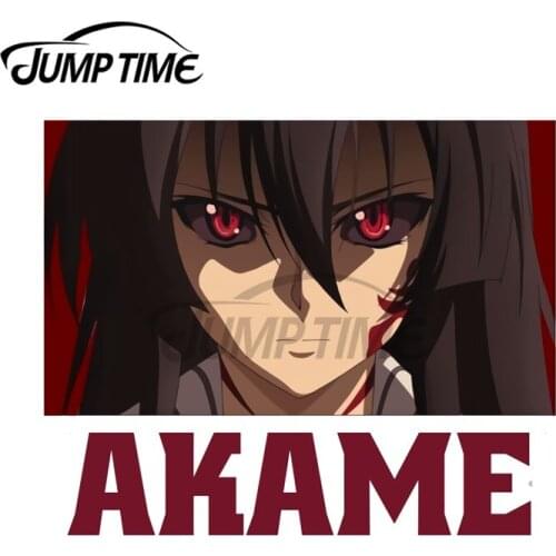JumpTime 13 x 11.2 cm Akame Eyes Akame Ga Kill Car Stickers Bumper Anime Surfboard Decal Windshield Motorcycle Bumper Decoration