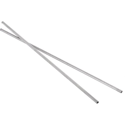 2pcs 304 Stainless Steel Capillary Tube Silver Pipe 4mm OD 3mm ID 250mm Length For Chemical Industry