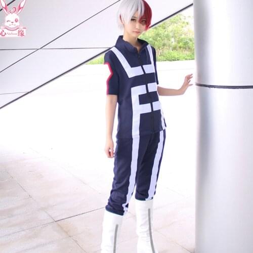 Boku no Hero Academia Bakugou Katsuki/Iida Tenya/Todoroki Shouto Cosplay Costume My Hero Academia Sportswear Tops+Pants