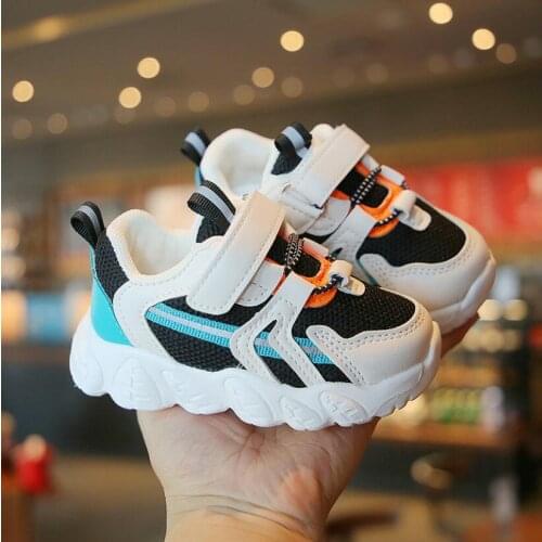 Autumn Boys Girls Fashion Sneakers Baby/Toddler/Little Kids Leather Trainers Children School Sport Shoes Soft Running Shoes