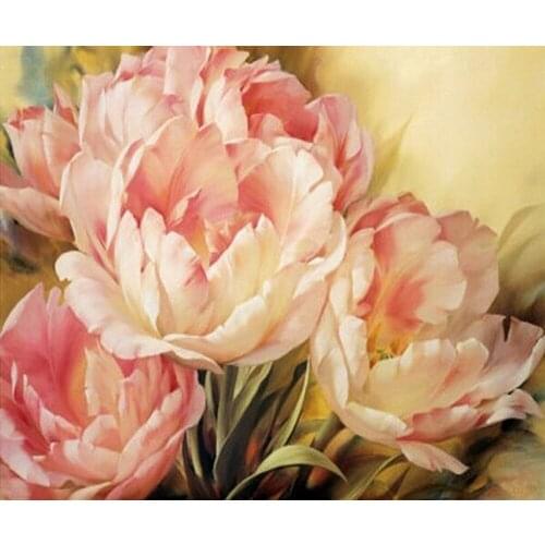Square drill modern home decoration diy diamond painting flowers needlework 3d full diamond embroidery painting BEC159