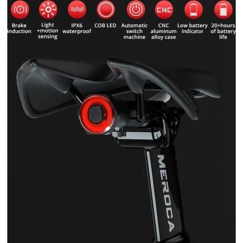 Safety Bicycle Lamp Waterproof Bike Rear Light USB Rechargeable LED Cycling Back Tail Lantern Warning Taillight For Night Riding