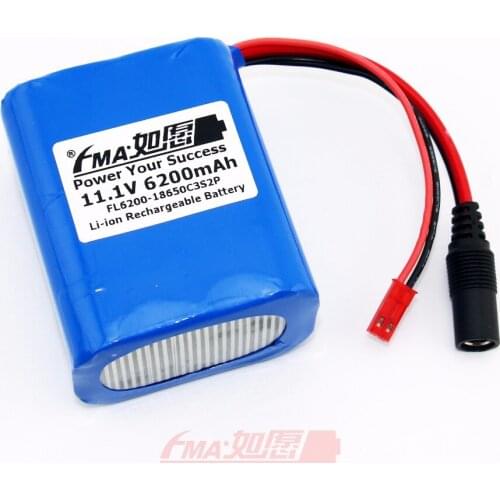 Protected Japan Li-ion 18650 11.1V 6200mAh Battery by NCR18650A DIY Lead-Acid 12V power supply LED light 3S2PX