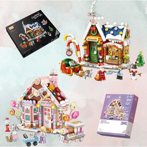 LOZ 1223 mini Blocks Kids Building Blocks Boys Toys DIY Puzzle Christmas House Girls Gift