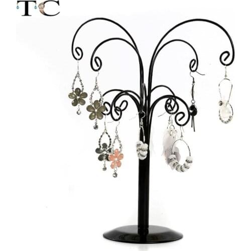 Metal Willow tree Wall Mounted Earring Display Stand Earring Storage Holder Bracelet Chain Jewelry Display Rack