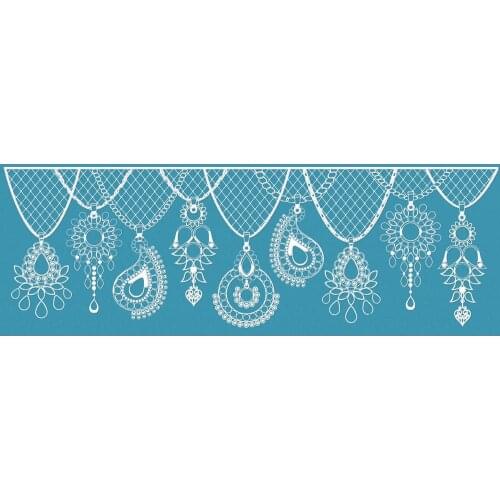 Minsunbak Lace Mat Exquisite Spiral Pattern Silicone Lace Fondant Mold Wedding Birthday Cake Edge Decoration Tool Sugarcraft