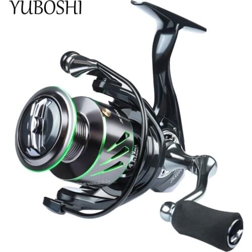 Newest JK1000-4000 Dark Green Spinning wheel 5.2:1Gear Ratio Left/Right Hand Interchangeable 4+1BB Fishing Reel