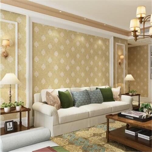 Beibehang Living room wallpaper simple modern fashion European fabric warm romantic wedding room home wallpaper papel de parede