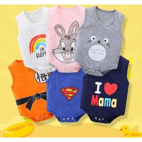 0-2Y Newborn Kids Bodysuit Baby Boys Girls Clothes Jumpsuit Outfits Childrens Climbing Clothes Baby Summer Clothing