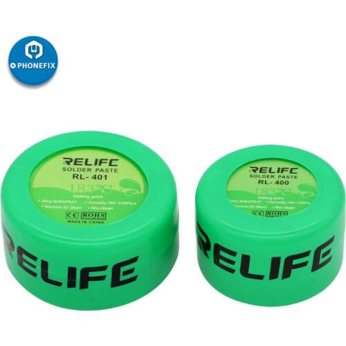 Soldering Paste Flux Relife RL 401 400 Solder Tin Sn63/Pb67 for Soldering Iron Circuit Board SMT SMD Repair Tool 183 Degree