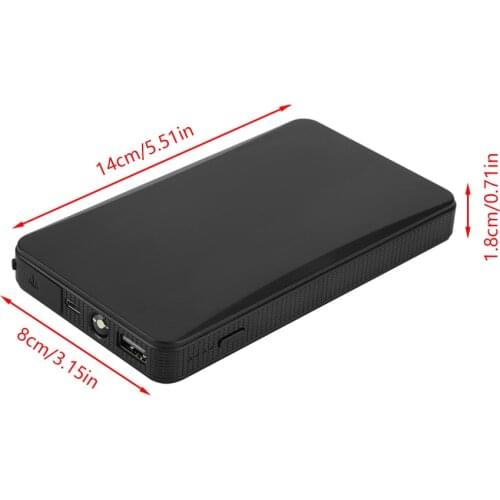 Car Jump Starter Power Bank 12V 8000mAH ABS Plastic Car Jump Starter Engine Battery Charger Power Bank For Gasoline Engine 3.0L