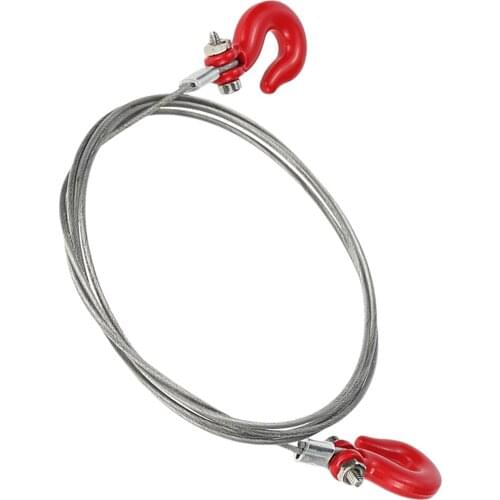 RC Steel Trailer Tow Rope Hook for 1/10 TF2 RC Rock Crawler Accessory