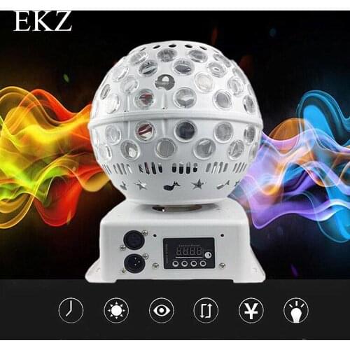 Led pattern rotating magic ball voice control rotating magic ball dj flash light private room dancing dance dance nightclub bar
