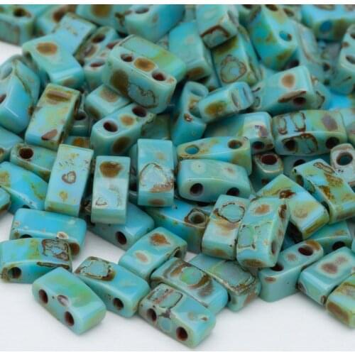Taidian Japanese Miyuki Half Tila Beads For Miyuki Ring 5x2.3x1.9MM 3grams/lot About 75 Pieces