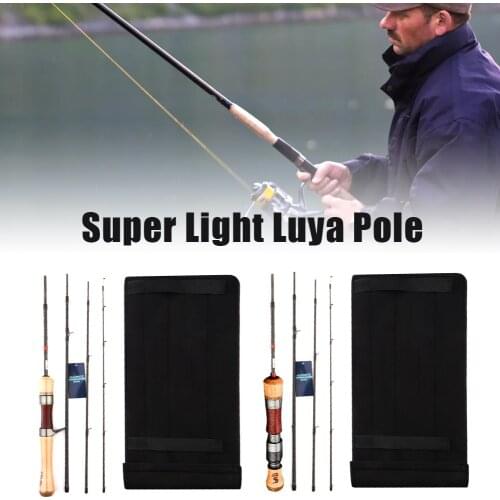 Fishing Rod Trout Rod 4 Sections Portable Lightweight Travel Rod High Carbon Spinning/Casting Rod Power Lure Rod Fishing Tools