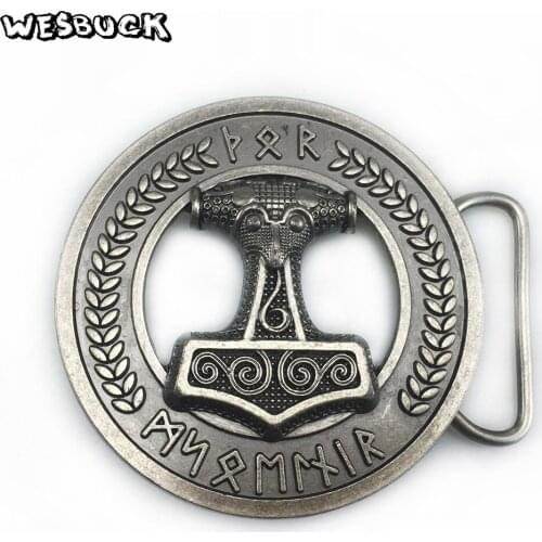 WesBuck Brand Retro Metal Carving West Cowboy Belt Buckle Super Cool Male Logo Jeans Accessories