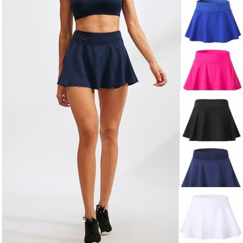Womens Yoga Shorts 2 in 1 Sports Running Short Fitness Workout Dance Gym Shorts Gym Breathable quick-dry Shorts Skirt