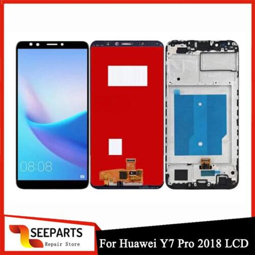 For HUAWEI Y7 Prime 2018 LCD Display Touch Screen Digitizer Assembly LND L22 LX2 Replacement Parts For Huawei Y7 Pro 2018 Screen