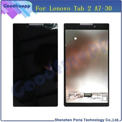 LCD Display For Lenovo Tab 2 A7-30 A7-30HC A7-30DC Phone Touch Screen Digitizer Assembly For Lenovo Parts A7-30 LCD Screen