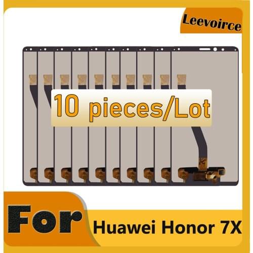 10 Pieces LCD For HUAWEI Honor 7X LCD Display Touch Screen With Frame For HUAWEI Honor 7X BND-TL10 BND-AL10 BND-L21/L22/L24