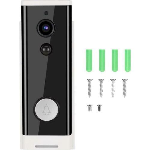 1080P WiFi HD Wireless PIR Monitor 2-Way Intercom Camera Video Doorbell Work with Tuya Smart Life Door Bell