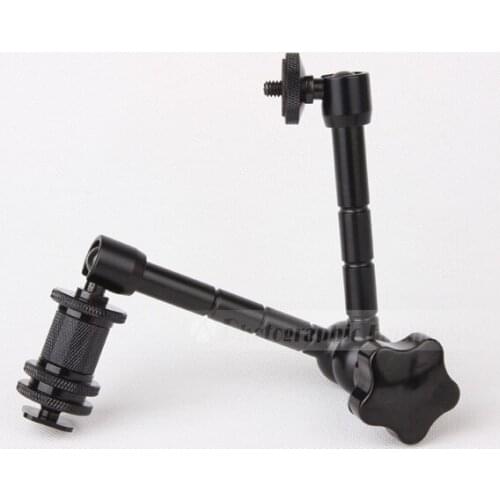 11Inch / 290mm Magic Arm DSLR Rig Camera Camcoder LCD Monitor Flash Light 1/4 Female Male Screw Socket Accessories