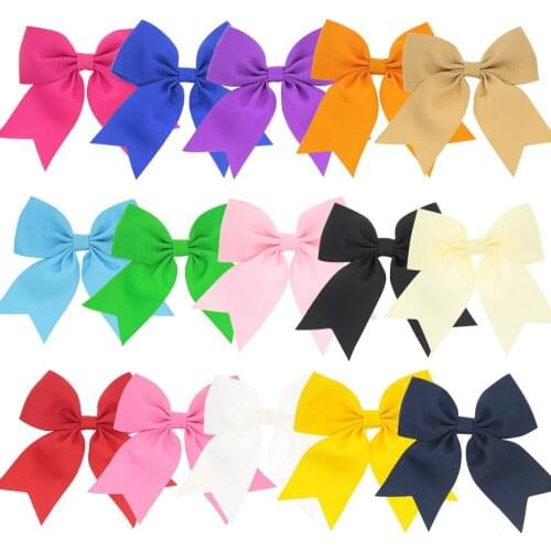 20Pcs 3 inch Baby Girl Solid Ribbon Hair Bows Alligator Clips for Toddlers,Kids,Childre