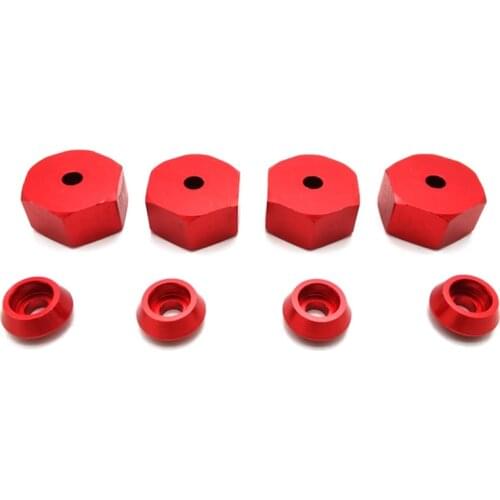 4PCS 5mm to 12mm Metal Combiner Wheel Hub Hex Adapter for WPL D12 C24 C34 B24 B36 MN D90 D99 RC Car Upgrade Parts