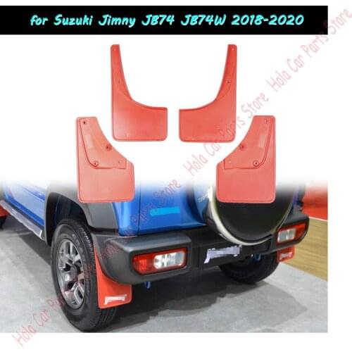 4pcs Mud Flaps for Suzuki Jimny JB74 JB74W 2018-2020 Mudflaps Splash Guards Mudguard Auto Front Rear Mud Flap Mudguards Fender