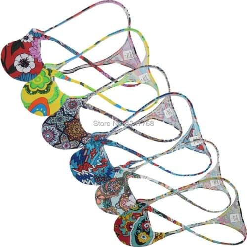 5Pcs/LotSexy Underwear Mens Bodybuilding Physique Posing Thong Pouch String Men Lingerie Contour Tangas Jockstrap