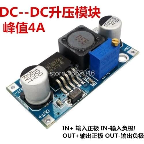 50pcs/lot XL6009 DC-DC Booster module Power supply module output is adjustable Super LM2577 step-up module