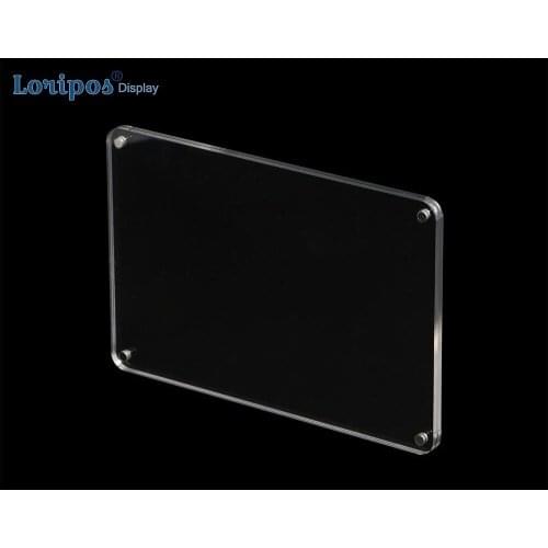 Acrylic Transparent Photo Frame Rectangle Magnet Picture Frame High Quality Frames For Home Decor Birthday Gift Supply