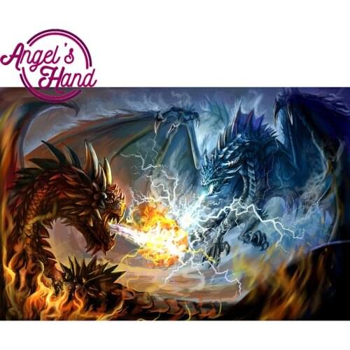 DIY diamond embroidery Spitfire Dragon 5D Diamond painting Cross Stitch full square&round Rhinestone mosaic home decoration