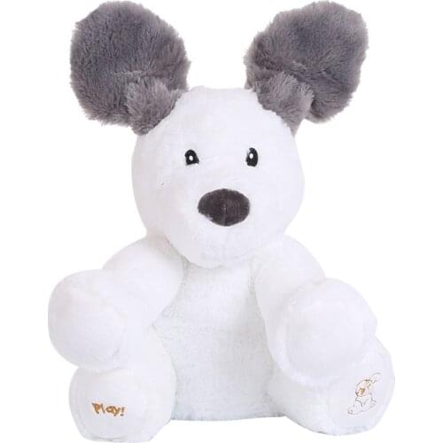 English Speaking Doll Dog Electronic Plush Toys Elephant Electric Singing Doll Bear Musical Hide Seek Toys Christmas Gift