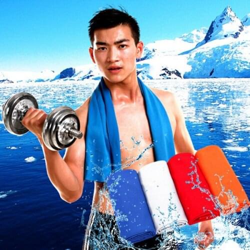 Men and Women Cold Towel Gym Club Yoga Sports Running Football Basketball Cooling Ice Beach Washcloth Lovers Gift