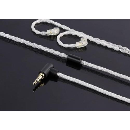 JCALLY for ZSN/ZST/ZS10/AS10/ES3 8 Strand Braided Wired Earphone Upgraded Cable