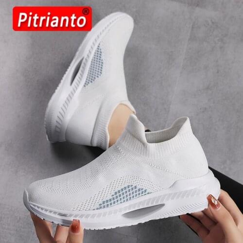 Summer Men Sneakers Slip On Men Casual Shoes Lightweight Comfortable Breathable Couple Walking Shoes Trainers Feminino Zapatos
